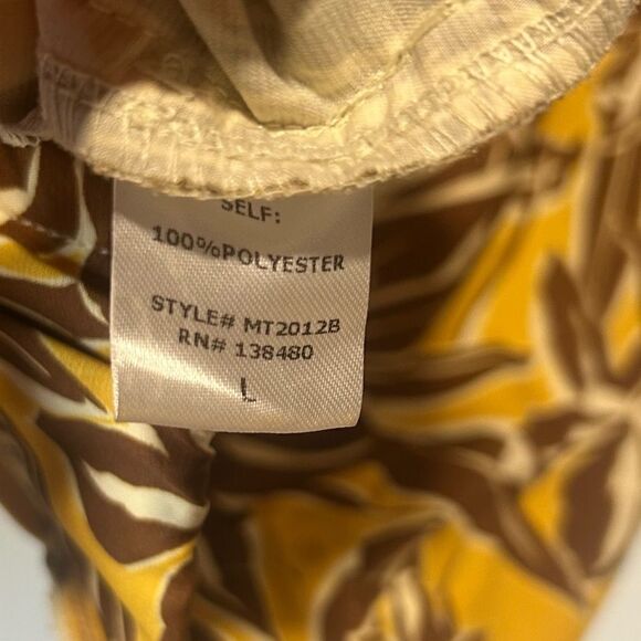 I.Madeline Yellow Floral Print Nursing Top, Breastfeeding Shirt, Size Large - Picture 7 of 8